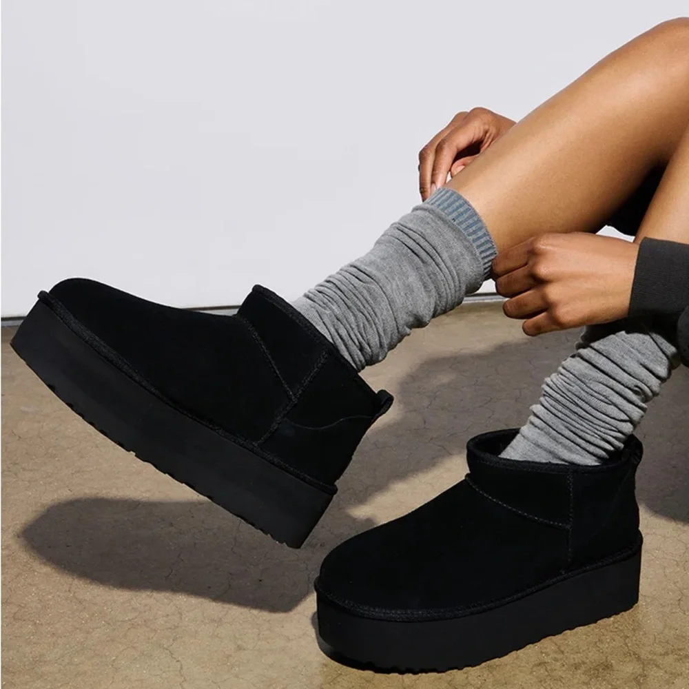 Black UGG Classic Ultra Mini Platform Bootie